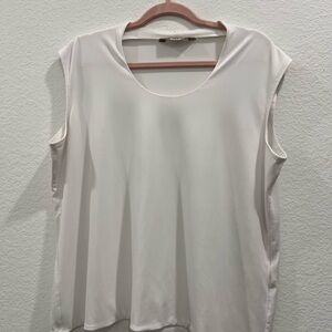 Elegant White Sleeveless Top Tanjay‎ Stretch XL